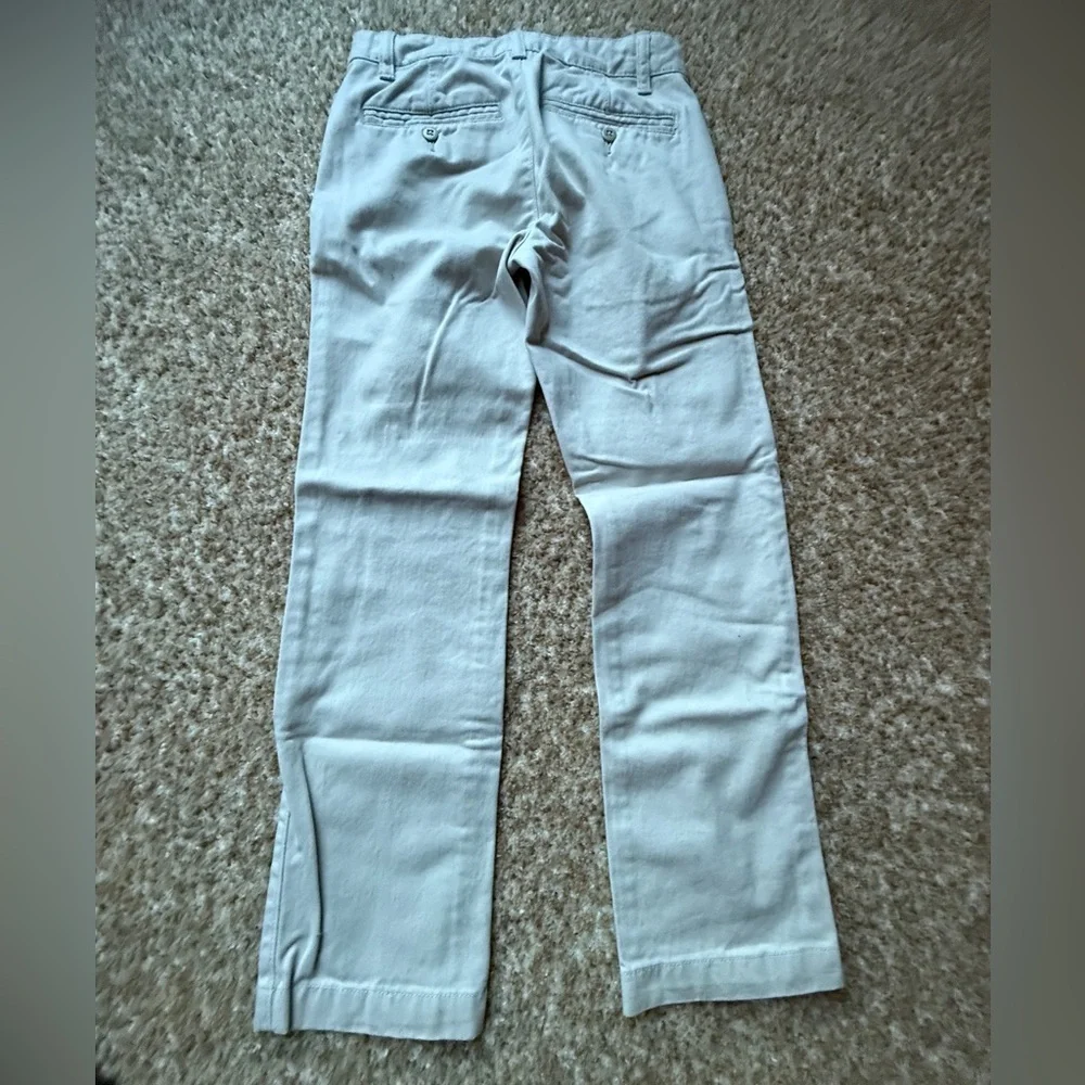 GAP kids khakis pants adj waist cream color size 10 regular